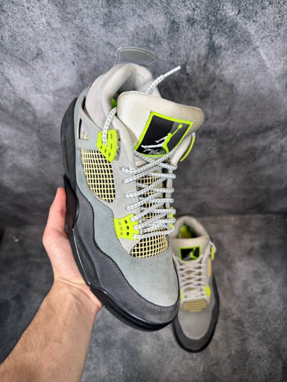 Size 12.5 | Jordan 4 Neon No Box | Pre-Owned